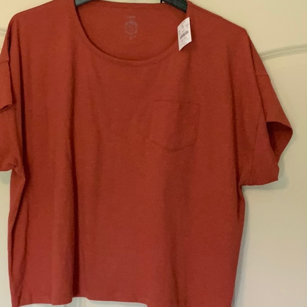 J. Crew Brick Red Short Sleeve Tee~ NWT ~ 2X